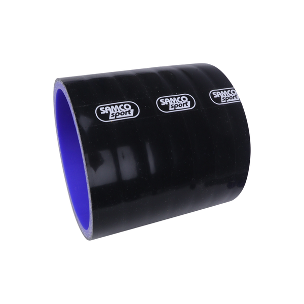2.5" ID (63mm) Straight Silicone Coupler Hose – 6" Length, Black, Smooth Exterior, 0.2" Wall Thickness, 1,000,000 Pa Max Pressure